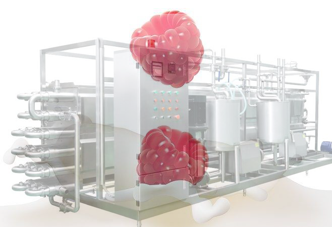 Milk Processing Equipment , PID Control Milk Pasteuriser Machine