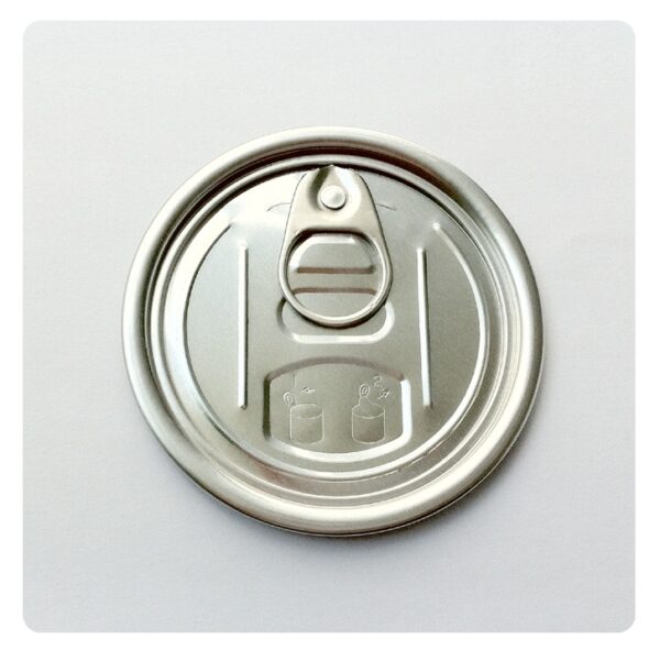 Round aluminum tin can easy open ends manufacture for dried food cans